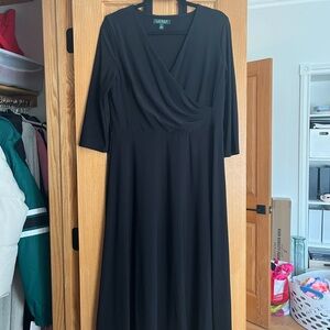 BLACK & GREEN RALPH LAUREN FAUX WRAP DRESSES